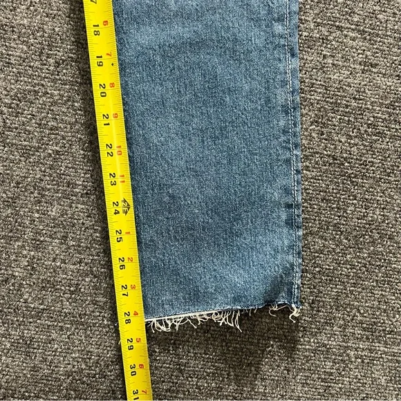 Mother The Tomcat Ankle Fray Blue Jeans Arigato Mr. Roboto Size 27 Fray Ends - Picture 8 of 12